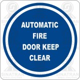 Automatic door keep clear